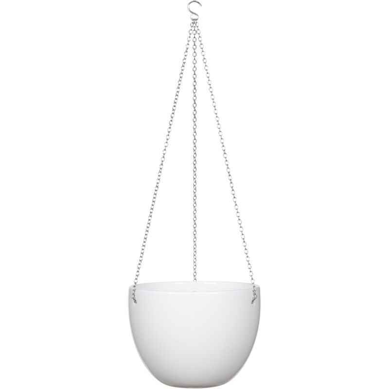 Scheurich Hanging Pot, pot de fleurs en céramique, couleur : Alaska, diamètre 22 cm, hauteur 16,8 cm, volume 8,131 l.