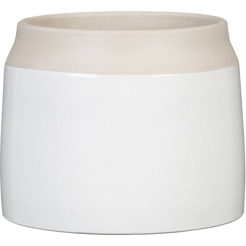 Jarro, pot de fleurs en céramique, couleur: Blanco, 21,9 cm de diamètre, 20,5 cm de hauteur, 7,4 l vol. - Scheurich
