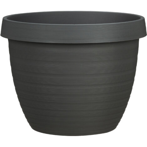Scheurich Pflanzgefäß Country Star Ø 35 x 26,2 cm metallic grey Blumentöpfe & Übertöpfe
