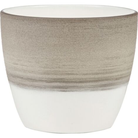 Scheurich Übertopf Serie 950 Ø 11 x 9,5 cm espresso cream Keramiktöpfe
