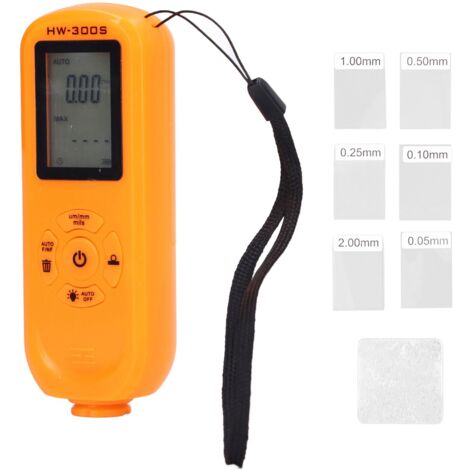 Schichtdickenmessgerät HW-300S mit hintergrundbeleuchtetem LCD-Display für Metalle, Lacke und Holz