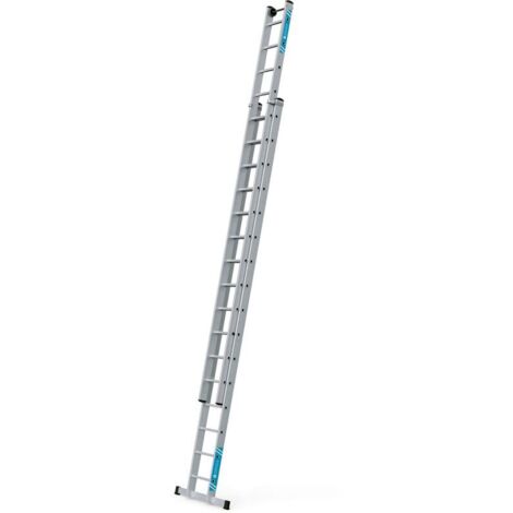 Schiebeleiter Alu.Sprossen 2 x 16 Arbeitshöhe b.ca.9000mm