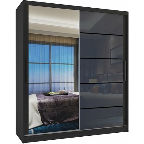 Schiebeschrank Belini 133 cm Mit Schubladen mit Spiegel eiche wotan eiche sonoma Hersteller
