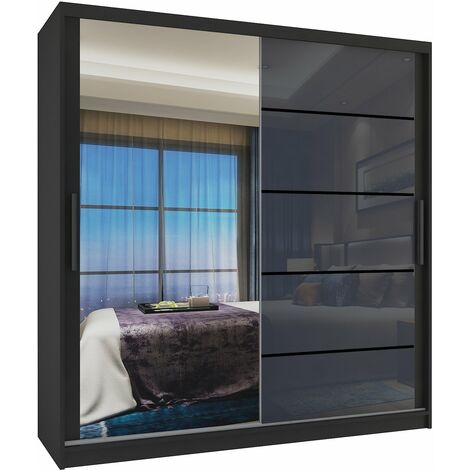 Schiebeschrank Belini 158 cm Mit Schubladen mit Spiegel eiche wotan eiche sonoma Hersteller