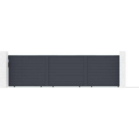 Schiebetor 6m EIGER H.160 cm Aluminium