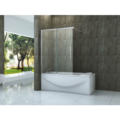 Schiebetür-Duschtrennwand TRAMO 140 x 150 (Badewanne)