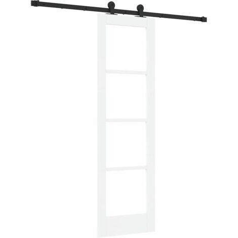 Schiebetür ORKDAL Weiß 61 x 198,5 cm Holz und Metall vidaXL