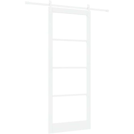 Schiebetür ORKDAL Weiß 93 x 232 cm Massivholz Kiefer vidaXL