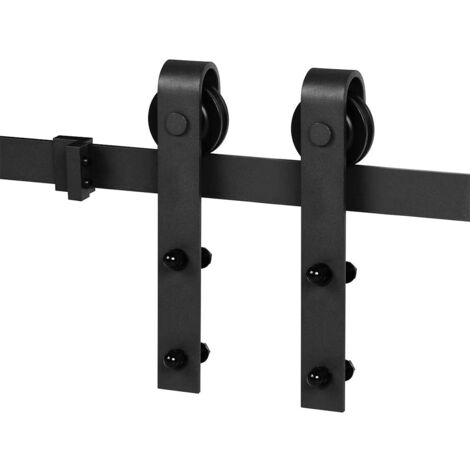 Schiebetürbeschlag Set Schiebetürsystem Bodenführung Schiebetür Komplettes Set Sliding Barn - 2.3M