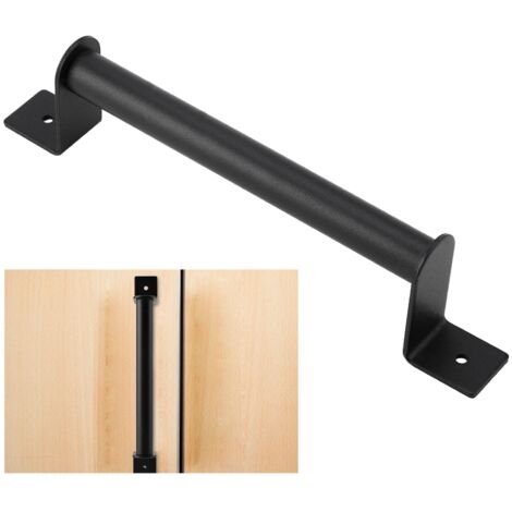 Schiebetürgriff – Funktionsluke – Bedienung aus Kohlenstoffstahl (23 cm, Schwarz) – 1 Stück