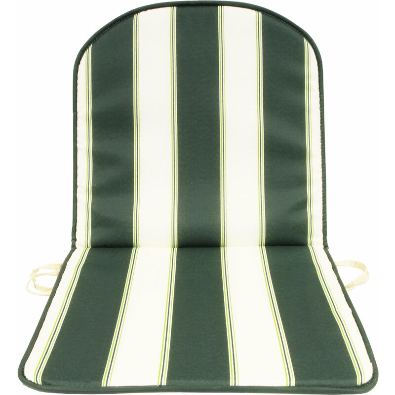 Cuscino Schienale Basso Double Rigato Verde Gemitex Pz 8