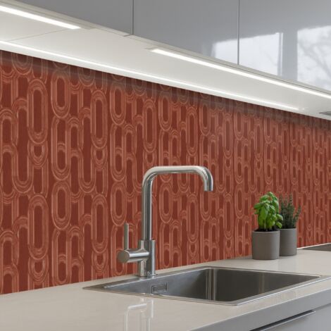 SCHIENALI CUCINA Astratto - Texture - Marrone 400x60 cm