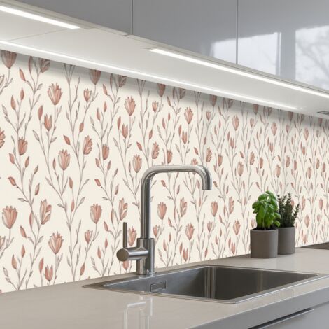 SCHIENALI CUCINA Modello - Classico - Rosa 400x60 cm