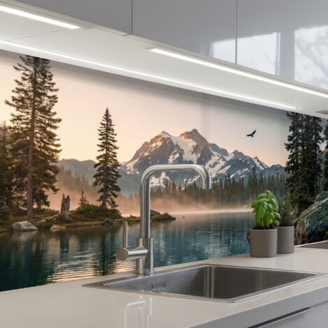 SCHIENALI CUCINA Montagne - Acqua - Alberi 200x60 cm