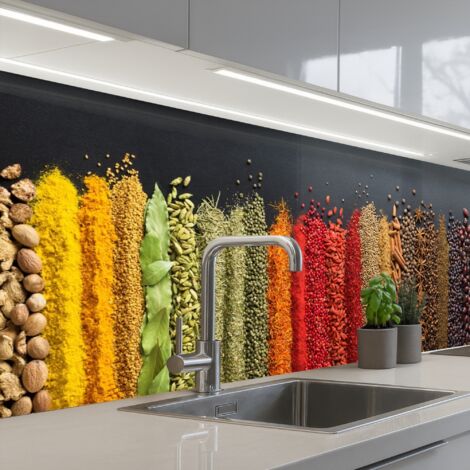 SCHIENALI CUCINA Spezie - Erbe - Offerte di lavoro - Arcobaleno 200x60 cm