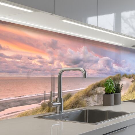SCHIENALI CUCINA Spiaggia - Mare - Duna - Tramonto 200x60 cm