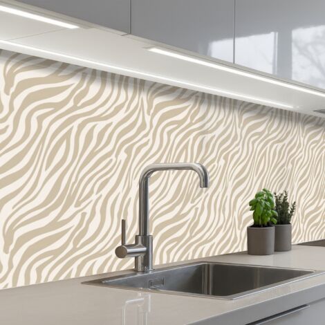 SCHIENALI CUCINA Zebra - Motivo - Beige 200x60 cm