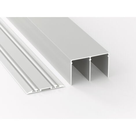 WEITERE Schienen-Bausatz Rapid Aluminium, silber eloxiert Schiebe-Elemente