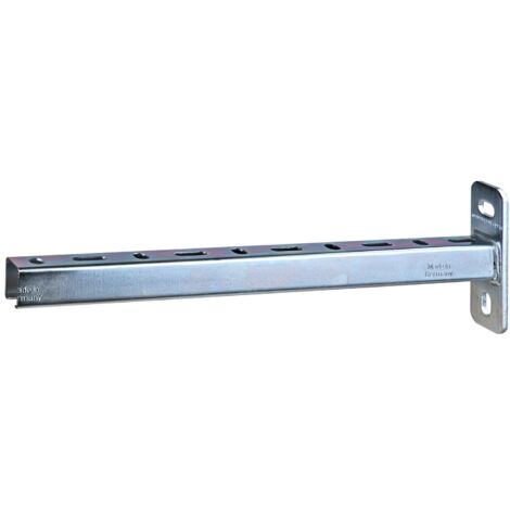 Schienenkonsole 28x30mm 42cm 28/30 Rohrträger Wandausleger verzinkt