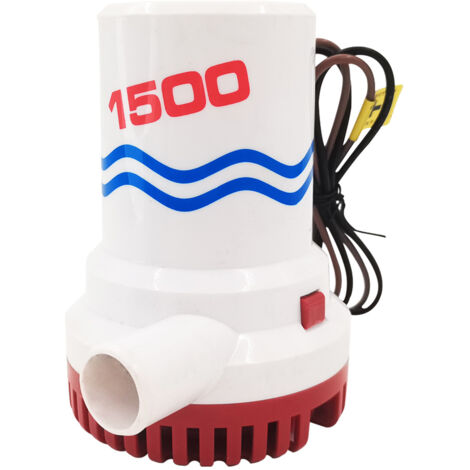 Schiffs- und Yacht-Bilgepumpe, große Tauchpumpe für Abwasser, Tauchpumpe für Bilge, kleine elektrische Tauchpumpe, Yachtpumpe, 1500 GPH (12 V) 6