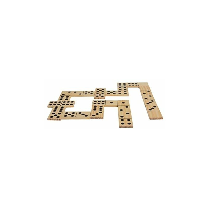 Schildkröt - jumbo 970314 lot de 28 dominos grand format en bois 13 x 6 x 1 cm jeu en bois parfait pour enfants et adultes ran