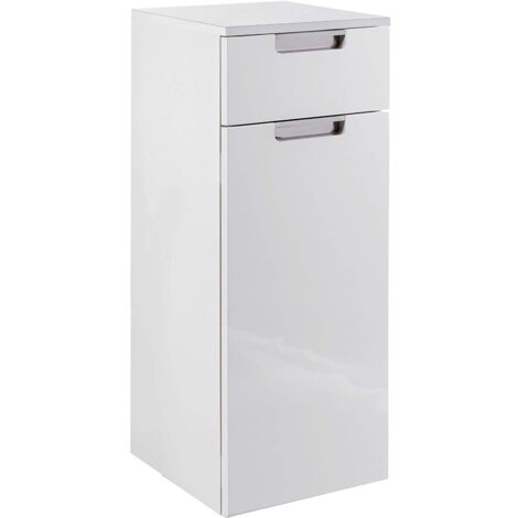 Schildmeyer Rilana 130476 - Armadietto, 88,5 x 33 x 35 cm, bianco lucido