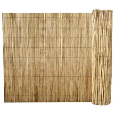 Schilfrohrmatte Sichtschutz Sichtschutzmatte Schilfmatte Windschutz Schilfrohr Schilf Zaun Matte Garten Balkon Deko 500x100/200cm