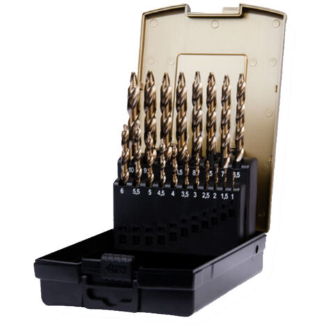 SCHILL Coffret 19 forets HSS Co5 PROSTEP DIN338 - 00441E19