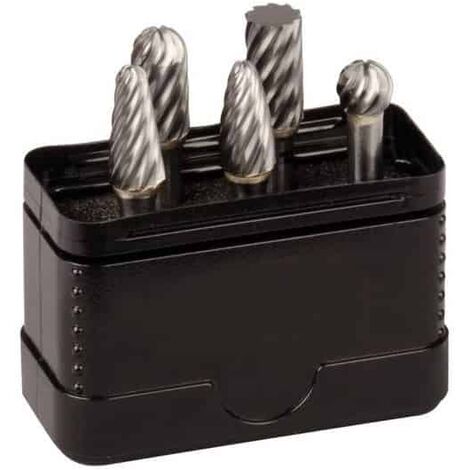 SCHILL Coffret de 5 fraises-limes dents E inox Ø9,5 - 00670P9.5E