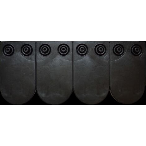 Schindel Plattenverbund Biber anthrazit 24 x 56 cm Dachschindel Dachverkleidung