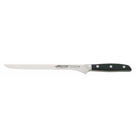 SCHINKENMESSER MANHATTAN - Langes, dünnes Messer mit flexibler Klinge und glatter Schneide. Speziell zum Schneiden von Schinken und anderen großen Fleischstücken.