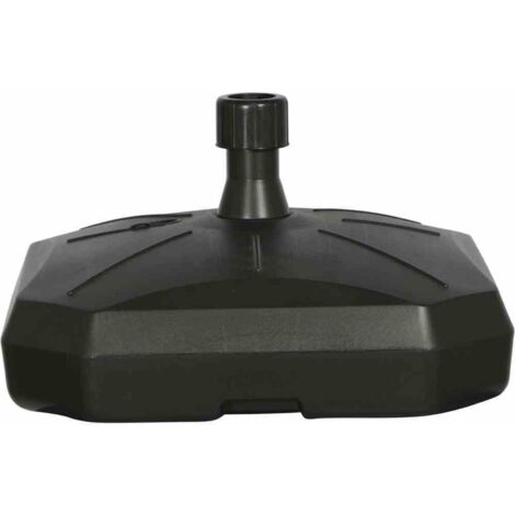 Schirmständer 50 Liter, befüllbar, mit Rolle, anthrazit Polyethylen-HD, für Schirmstöcke 30-55 mm