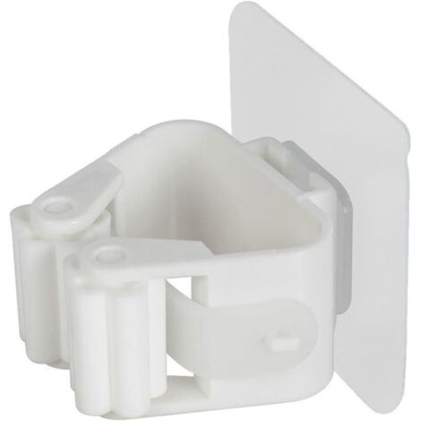 Schirmständer, Aufbewahrungsregal, Wandhaken fürs Badezimmer, Schirmhalter mit integriertem Besen, Bürste und wasserdichtem Ablagefach (weiß) – 4er-Set
