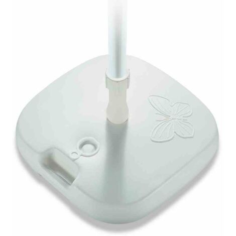 Schirmständer Papillon 20 Liter, befüllbar, weiß Polyethylen, für Schirmstöcke 18-32mm