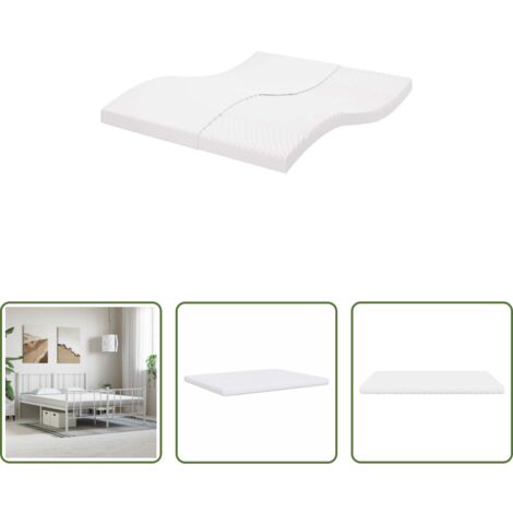 Schiuma 20 ild -  Materasso in Schiuma Bianco 180x210 cm 7 Zone Durezza 20 ILD