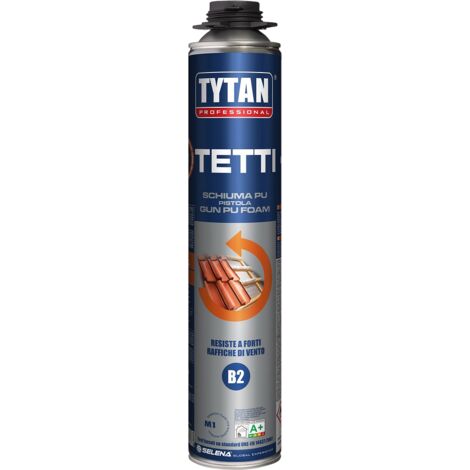 Schiuma adesiva per tetti e coperture per pistola 750 ml
