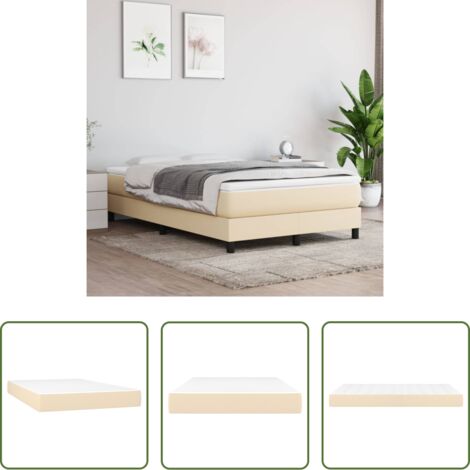 Schiuma -  Materasso a Molle Insacchettate Rigidità Media Crema 120x200x20 cm