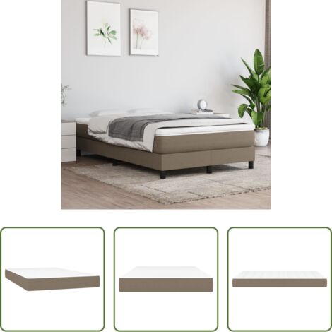 Schiuma -  Materasso a Molle Insacchettate Rigidità Media Grigio Tortora 120x200x20 cm