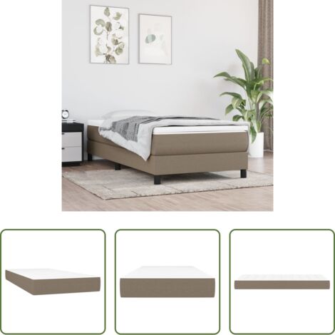 Schiuma -  Materasso a Molle Insacchettate Rigidità Media Grigio Tortora 80x200x20 cm