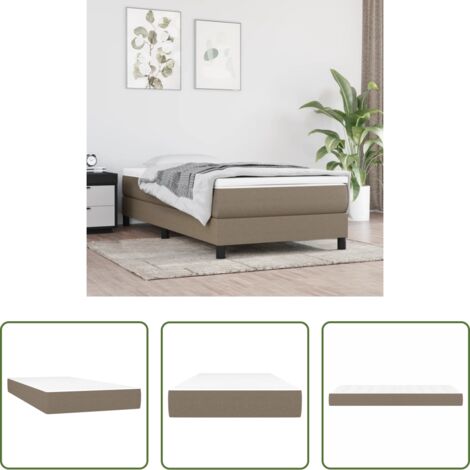 Schiuma -  Materasso a Molle Insacchettate Rigidità Media Tortora 120x190x20cm in Tessuto