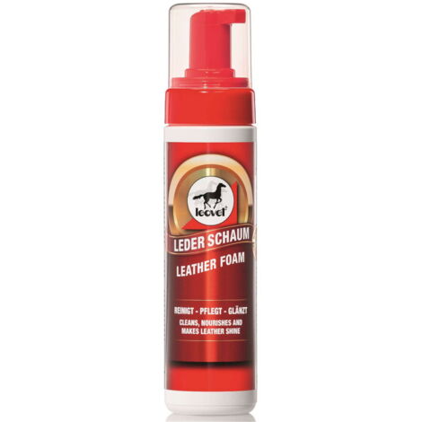 Schiuma per cuoio Leather Foam Leovet pulisce nutre e rende brillante il cuoio 200 ml