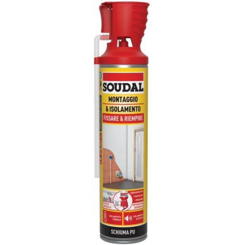 Schiuma Poliuretanica Universale Con Applicatore Soudal 600 150 Ml