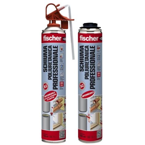 Schiuma poliuretanica monocomponente per pistola pup750 multiuso 09292 fischer
