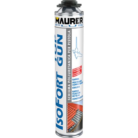 Schiuma Poliuretanica per Pistola Isofort Top Gun Maurer 750ml per Coppi, Tegole