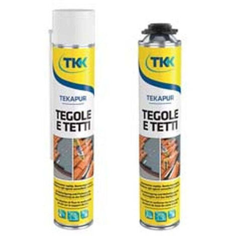 Schiuma poliuretanica per tegole e tetti tekapur roofing tiles - Capacità: ml 750 - 6 pz - Specifiche: applicazione con pistola