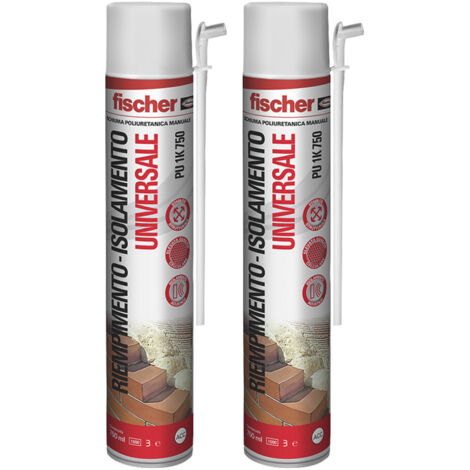 Schiuma poliuretanica Universale Bipack 2x750 ml Fischer