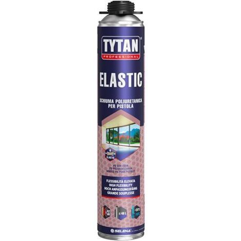 SCHIUMA POLIURETANICA X PISTOLA ELASTIC 750ML X SERRAMENTI """TYTAN"""