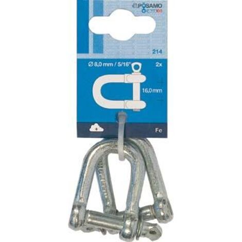 P�SAMO Sch�kel gerade () galZn 8,0mm-5/16\ a 2Stk