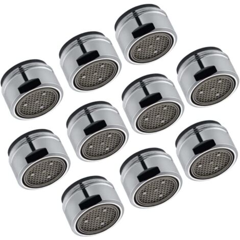 Schläfer 100016  Aeratore M24 Universale Anticalcare per Rubinetto, Filetto Esterno M24X1 Rompigetto Perlator, Classe A 13.5 lit/min. compatibile con NEOPERL Risparmio Acqua. Confezione 10 PZ