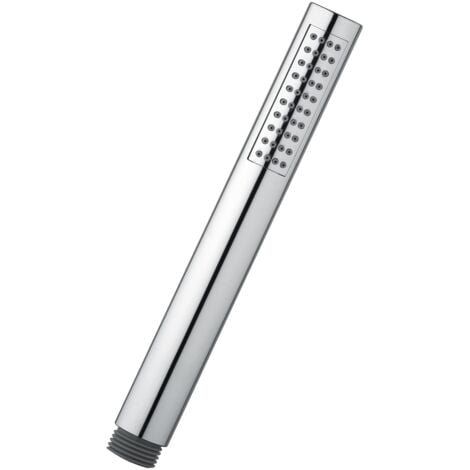 Schläfer 1303200  Soffione per Doccia Monogetto Style, Cornetta Doccia dalla Forma Cilindrica, Doccino Anticalcare 1/2 in Abs, Doccetta dal Design Minimal, Finitura Cromata